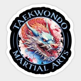 Taekwondo Martial Arts Dragon Sticker